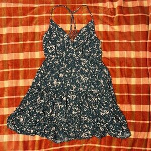Maurices Floral Strappy Backless Dress